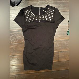 Michael Kors Black Dress with Silver Accents
